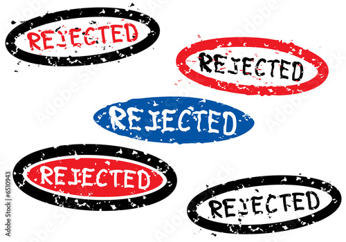Rejected stamp.