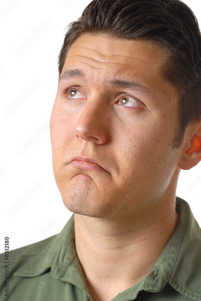 Obraz premium Emotional young man