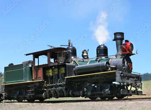 Narrow-gauge steam train