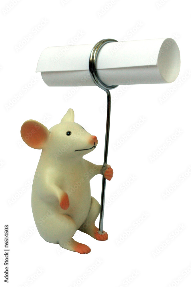 Fototapeta premium Mouse Note Holder