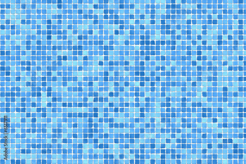 Hi-resolution blue mosaic photo