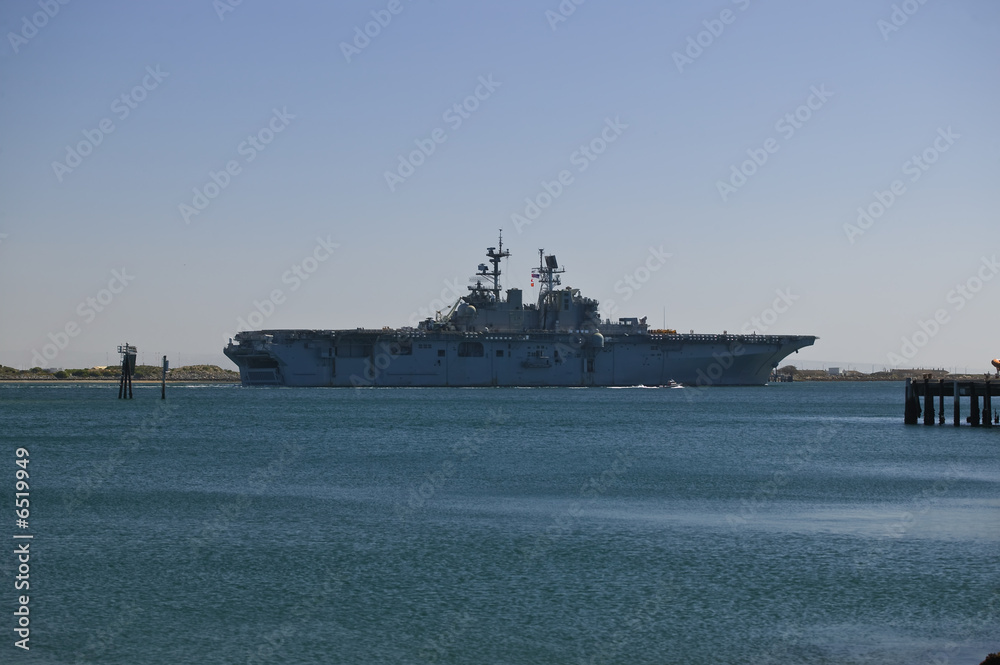 Aircraft Carrier Going to Sea