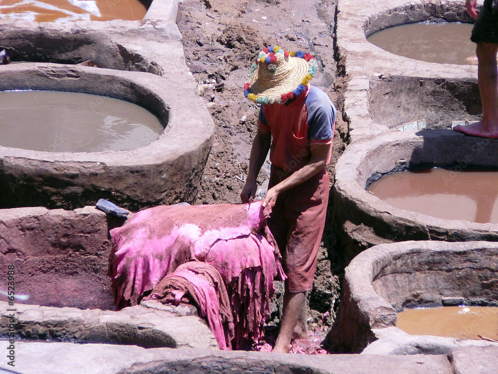 Obraz premium curtidor en fez