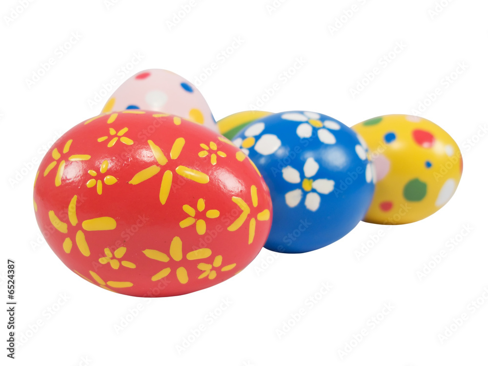 Real hand painted Easter eggs 