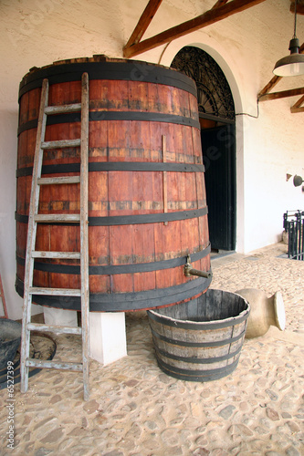 Fotografie Barril para preparar el vino