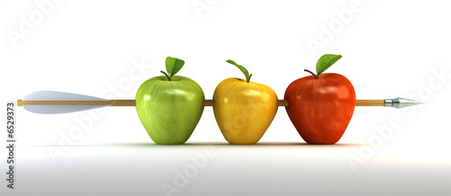 pierced apples