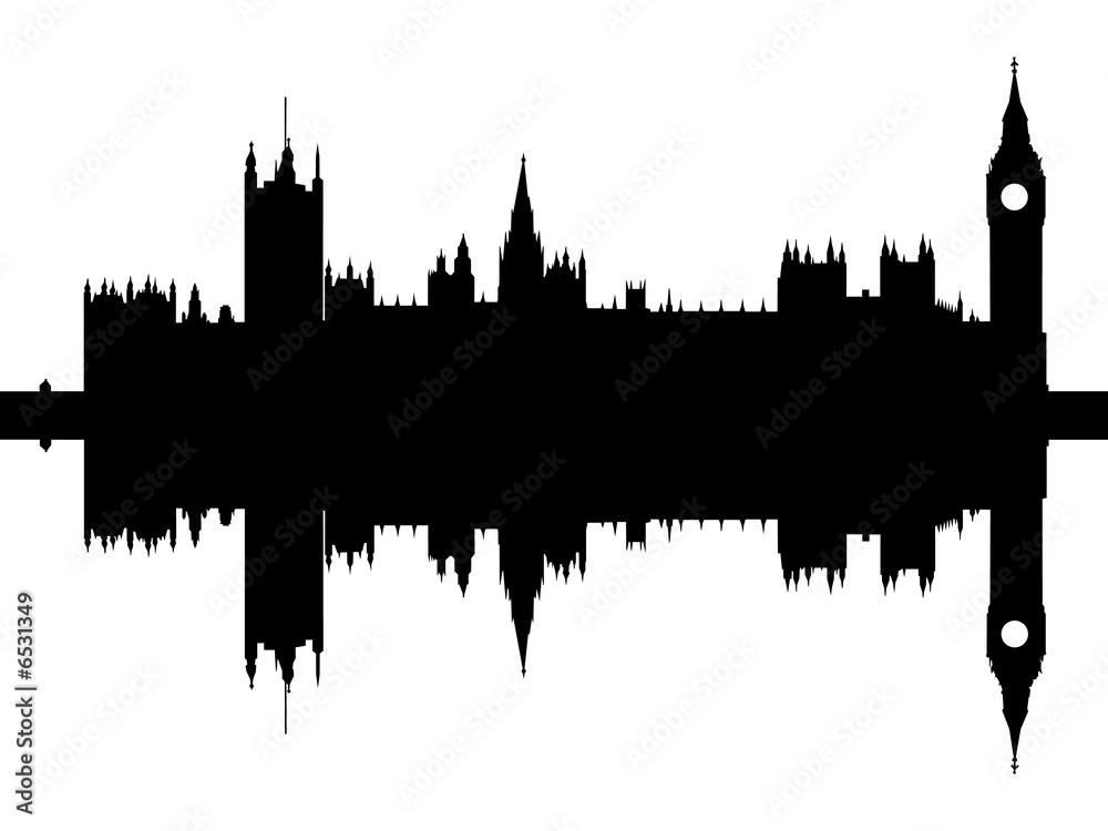 Naklejka premium Domy parlamentu Londyn