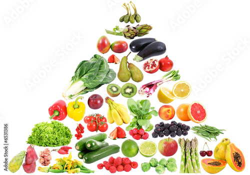 Fototapeta Naklejka Na Ścianę i Meble -  piramide frutta e verdura