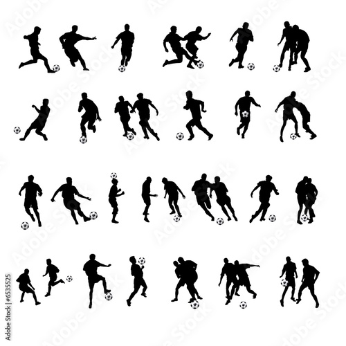 fussballer silhouetten