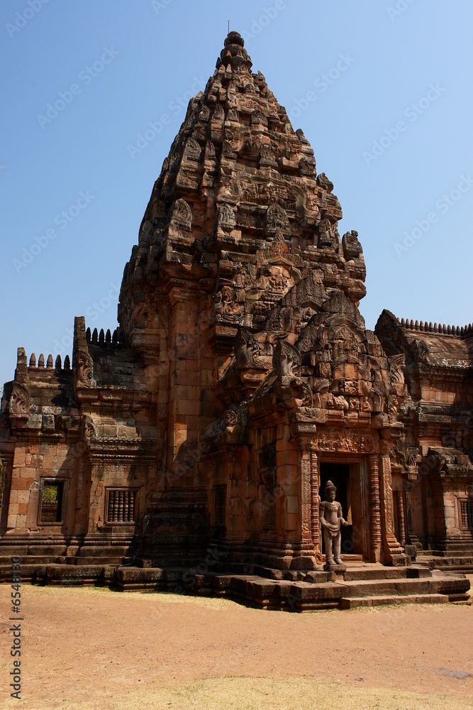 temple khmer, phnong rung, thailande