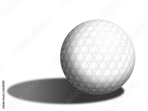 Golf ball isolated