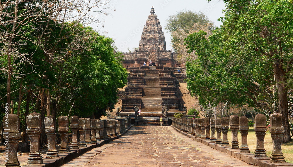 construction antique, temple khmer, phanom rung , thailande
