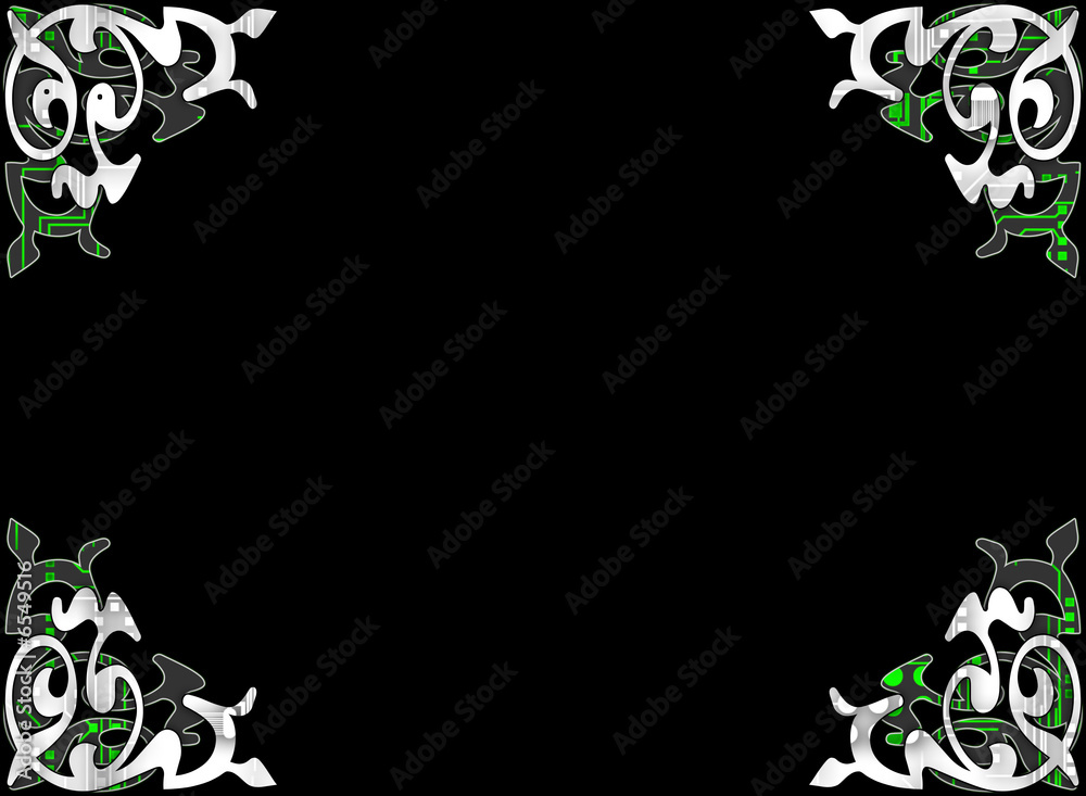 Naklejka premium Decorative Tech Style background