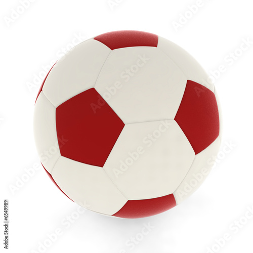 soccer ball red