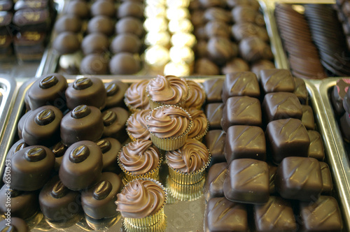 plateau de chocolats photo