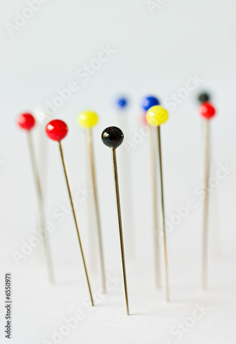 colorful pins