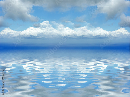 reflets de nuages sur mer © Unclesam