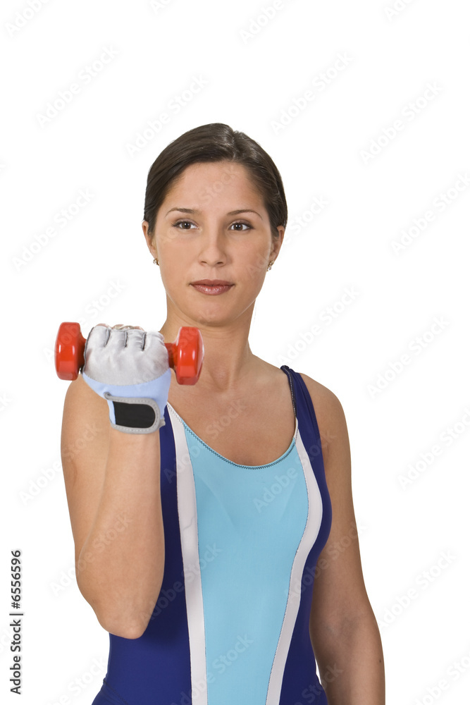 Woman with barbell Woman with barbell