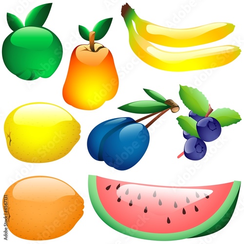 Glass Fruits - colection wi...