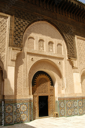 Patio at Ben Youssef Medrassa in Marrakech