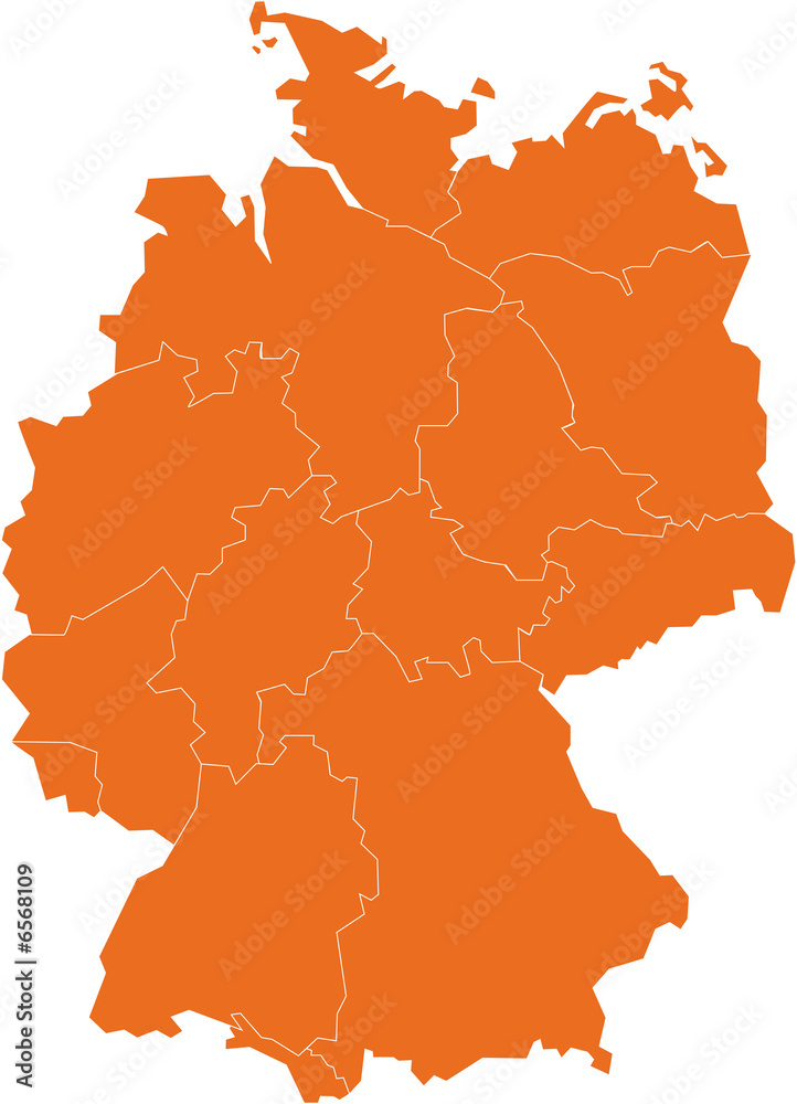 Fototapeta premium Deutschlandkarte