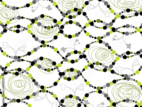 retro bubbles link plants (vector)