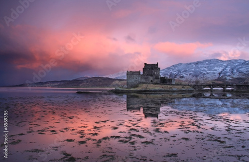 Eilean Donan Castle at sunrise photo
