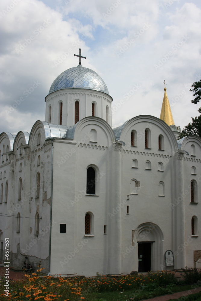 Church in Chernigov in Ukraine, against the sky