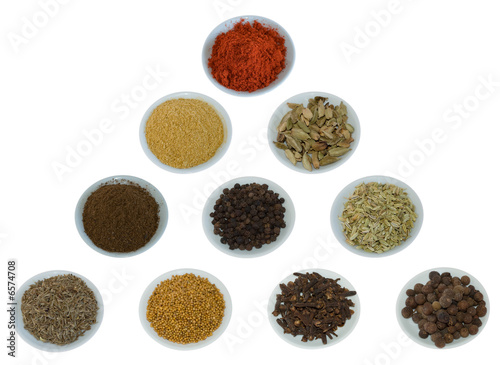 a lot of various spice