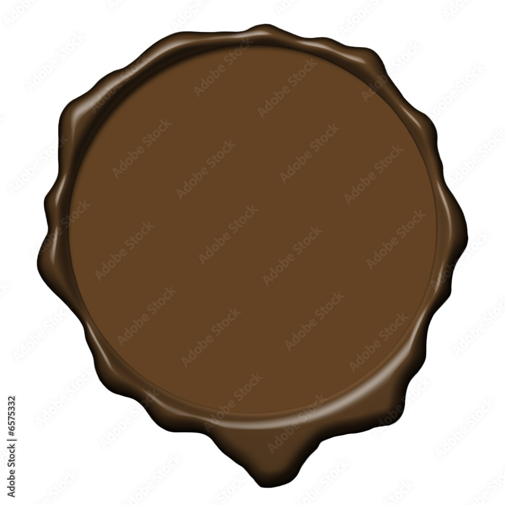 Brown wax empty seal Brown wax empty seal
