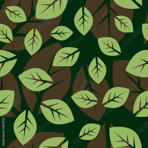 seamless leafy background