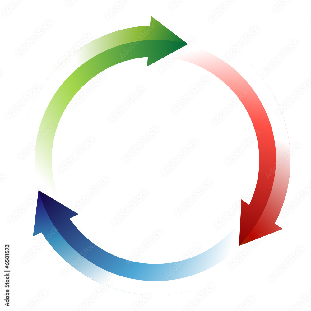 Logo de recyclage vert rouge bleu Logo de recyclage vert rouge bleu