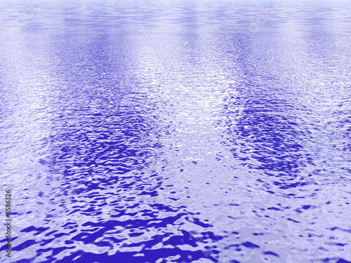 3d digital computer generated reflections at the sea