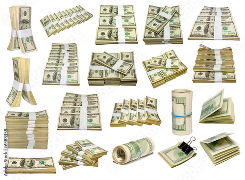 US dollars set