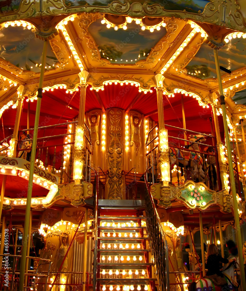 two story carousel