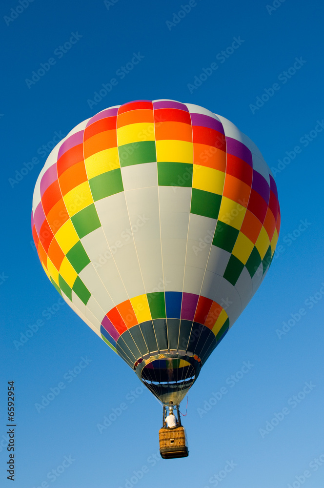 Naklejka premium Mutlicolor hot air balloon