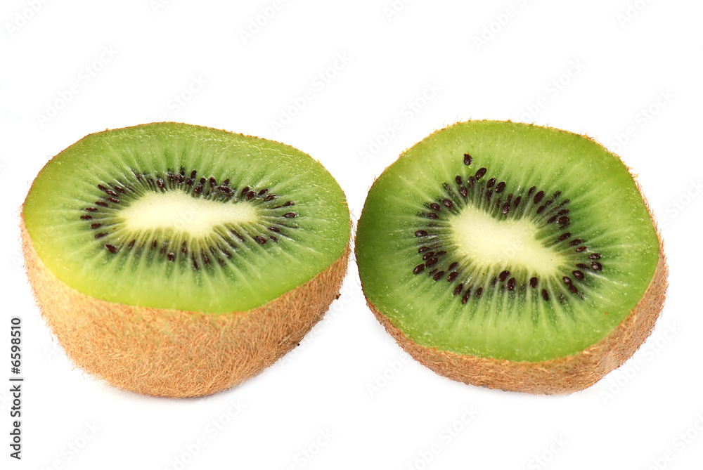 Kiwi on white background