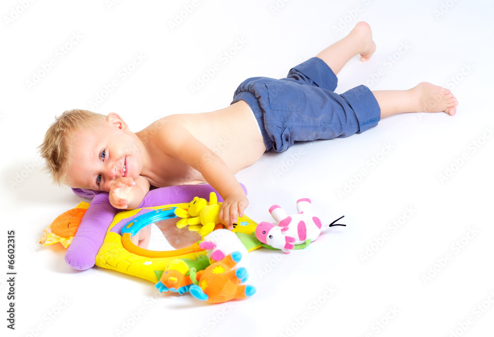 Baby plays with toys Baby plays with toys