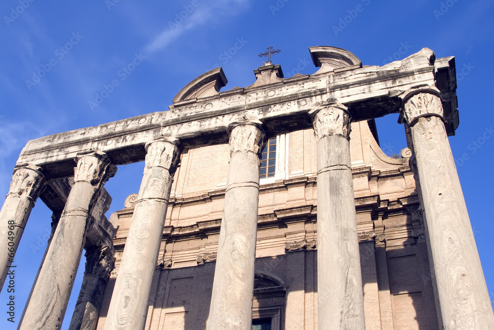 Church of San Lorenzo in the Roman Forum in Rome, Italy. Church of San Lorenzo in the Roman Forum in Rome, Italy.