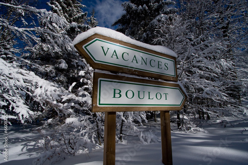 Photos vacances travail boulot choix panneau voyage ailleurs destinatio