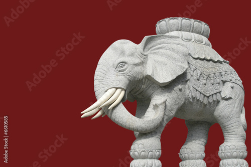 Obraz na płótnie white elephant statue in asia w salonie
