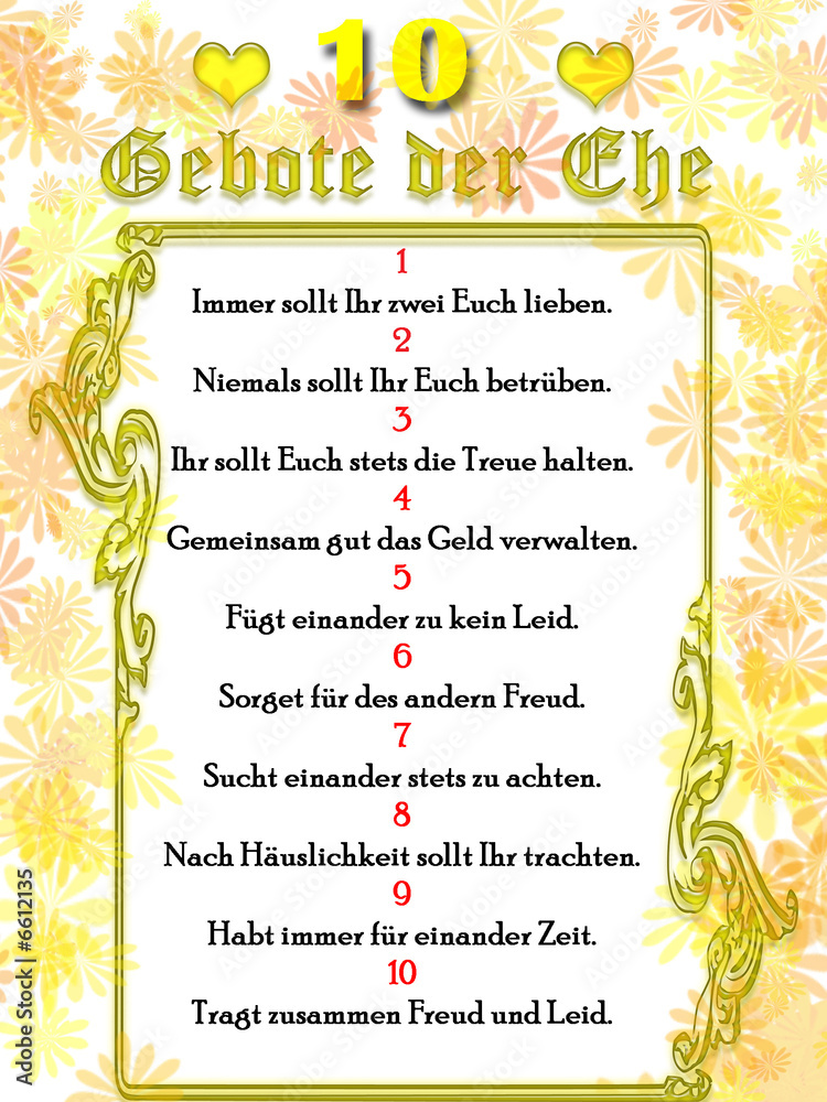 EheGebote StockIllustration Adobe Stock
