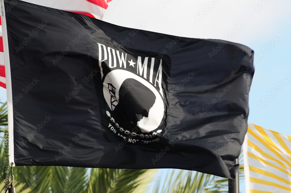 pow mia flag Stock Photo | Adobe Stock