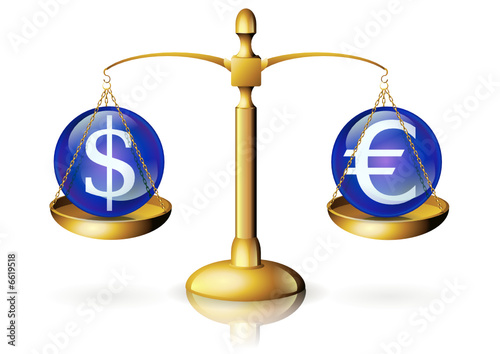 Balance de la parité dollar euro