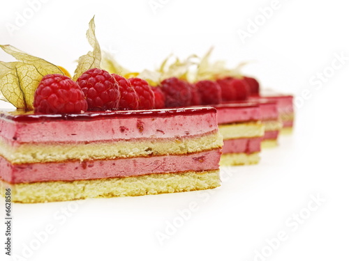 himbeer  torten schnitte  photo