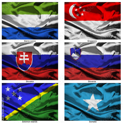 Photography fabric world flags collection 34