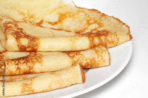 pancakes on the plate