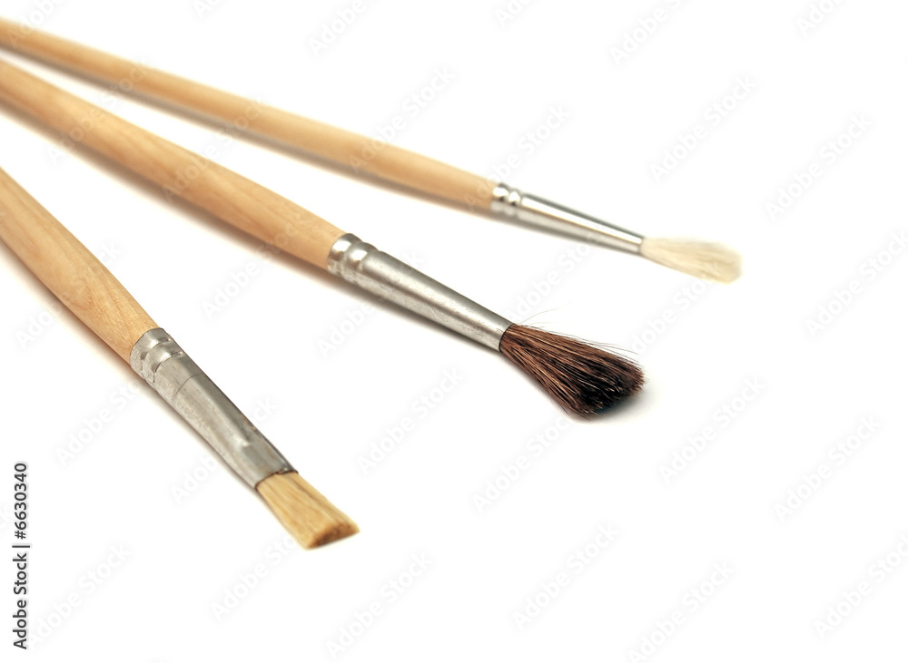 brushes for painting isolated on white brushes for painting isolated on white