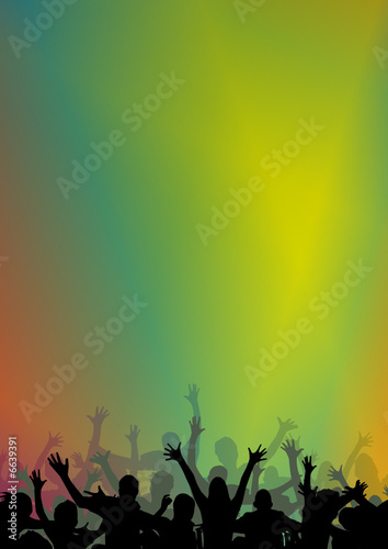 Happy people having fun at discotheque