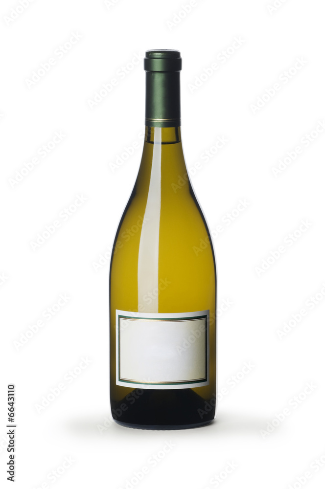 White wine bottle White wine bottle